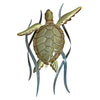 Turtle Amongst Seagrass Metal Wall Art