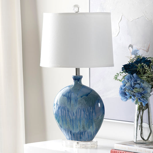 Waterfall Blues Table Lamp - Set of 2
