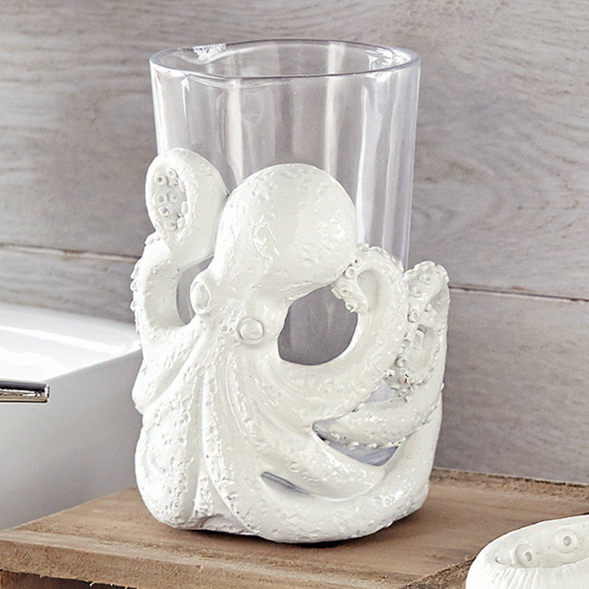 White Octopus Cup Holder