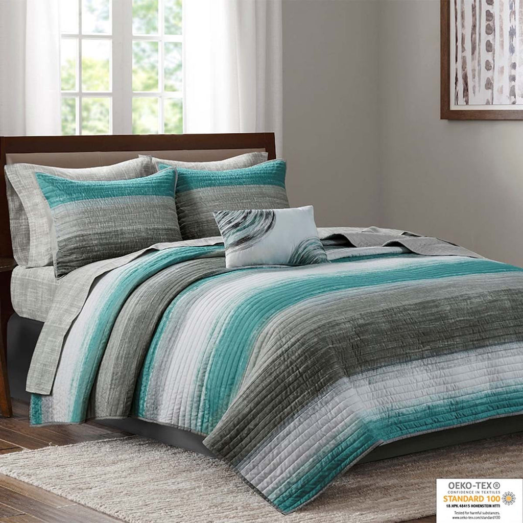 Aruba Ocean 8 Piece Quilt Set - King