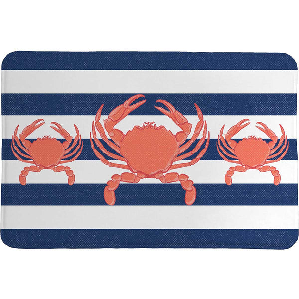Nautical Crab Memory Foam Rug