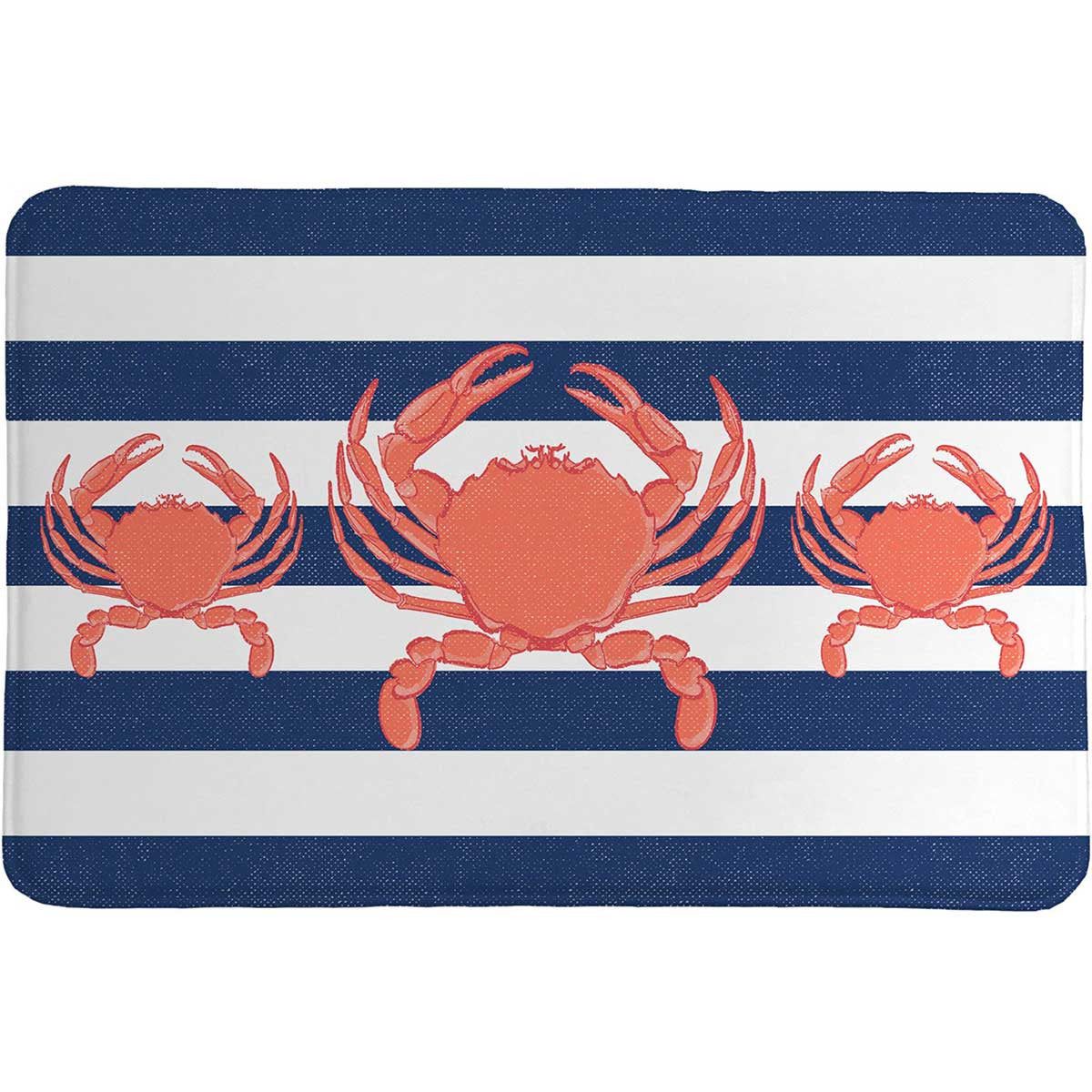 Nautical Crab Memory Foam Rug