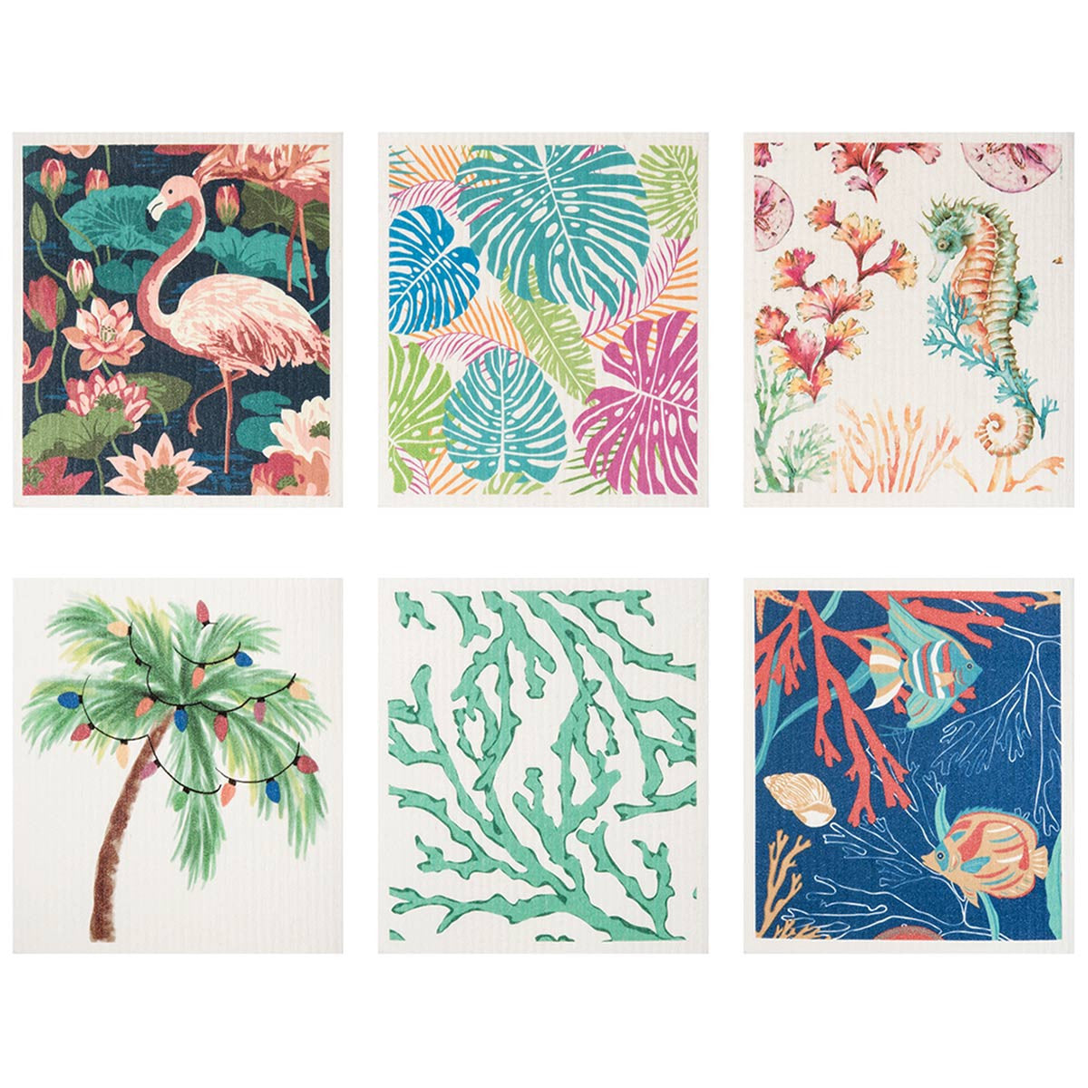 Fiesta Tropics Dishcloth Pack (6pcs) - OUT OF STOCK UNTIL 08/19/2026