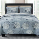 Cottage Coral Jacquard Coverlet - Full/Queen