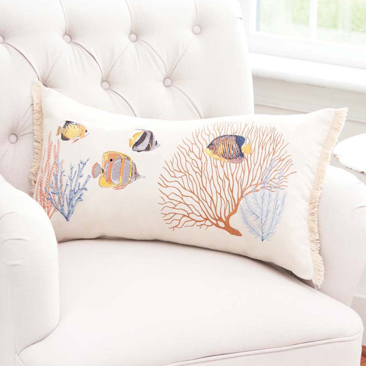 Tropical Oasis Lumbar Pillow