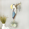 Heron at Sunrise Metal Wall Art