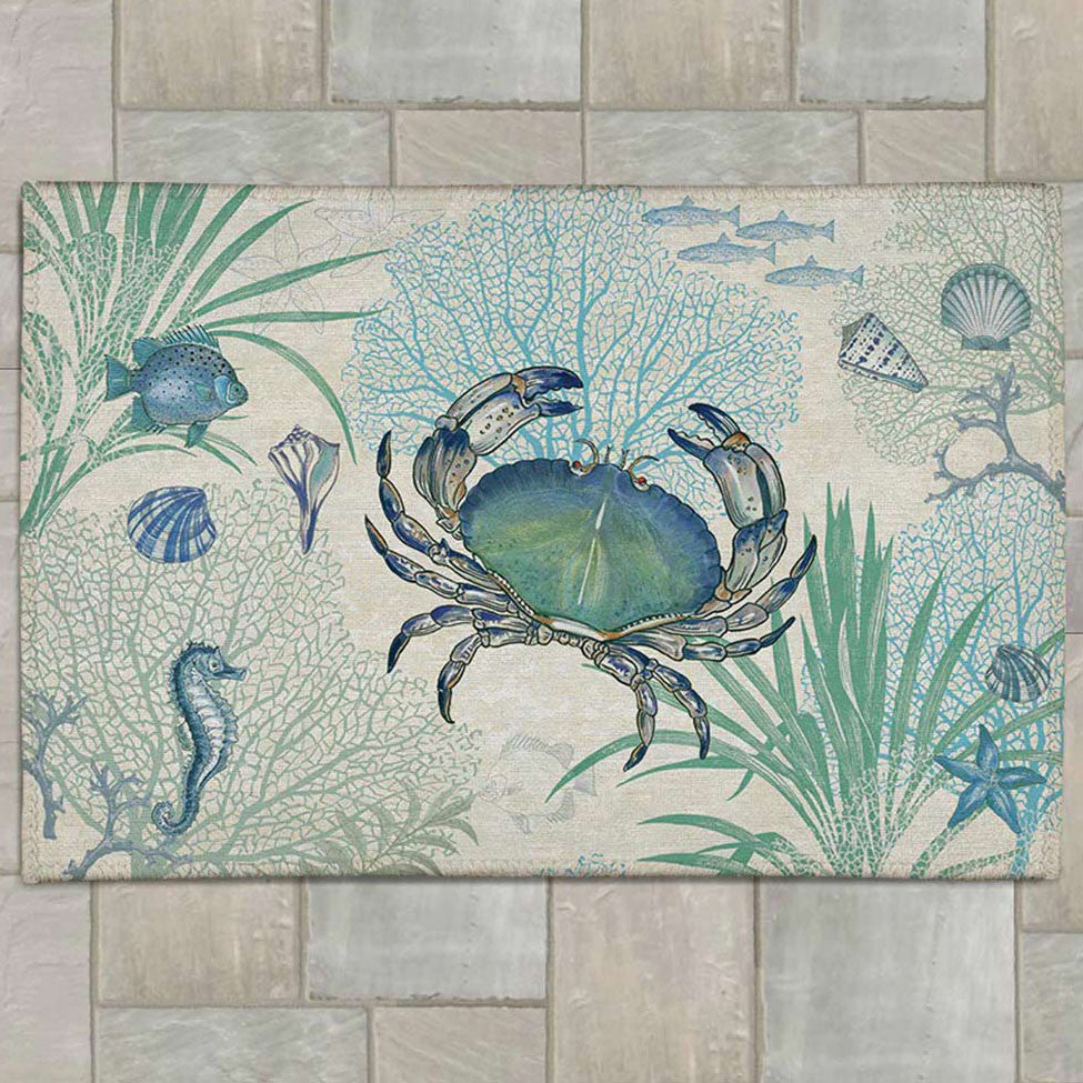 Blue Seas Outdoor Doormat