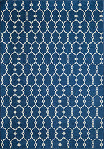 Baja Latticework Navy Rug - 2 x 4
