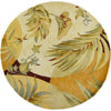 Sparta Coral and Ivory Breezes Rug - 6 Ft Round