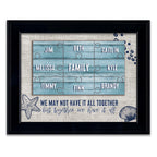 Seaside Puzzle Personalized Framed Paper Print