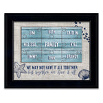 Seaside Puzzle Personalized Framed Paper Print