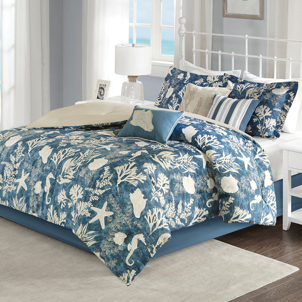Indigo Reef Bed Set - Queen