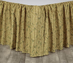 Tropical Noir Basketweave Bedskirt - 15-Inch Queen
