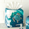 Blue Sea Turtle Tissue Box