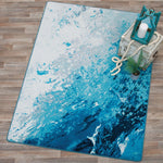 Seafoam Waves Rug - 8 x 11