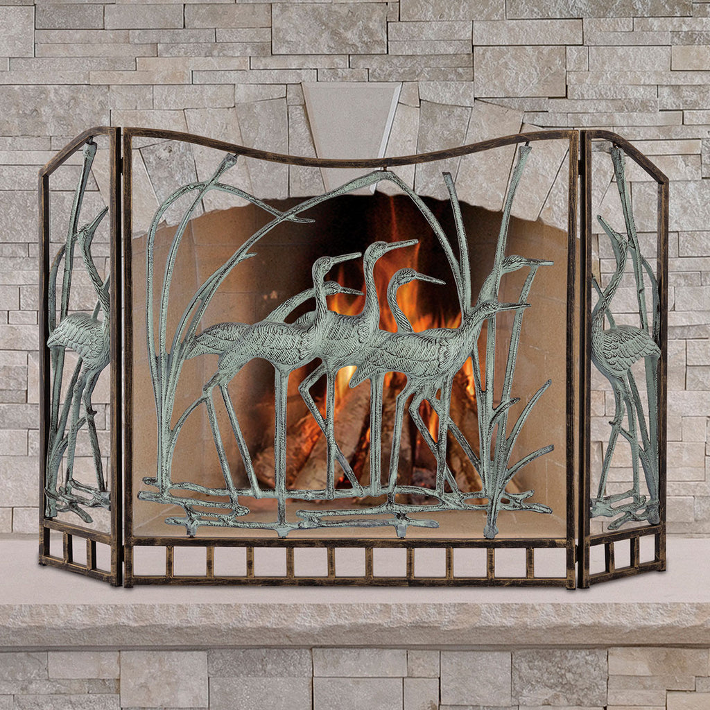 Crane Flock Fireplace Screen - OUT OF STOCK