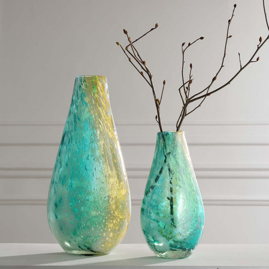 Waves & Sand Vases - Set of 2