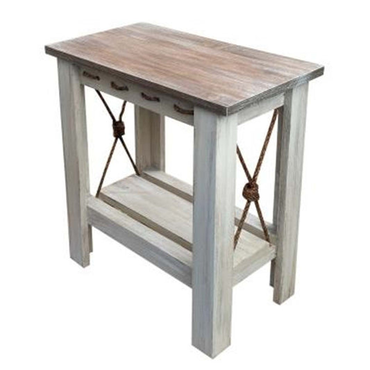 Dockside Knot Rectangular Side Table - OVERSTOCK