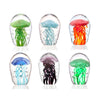Mini Rainbow Jellyfish Art Glass - Set of 6