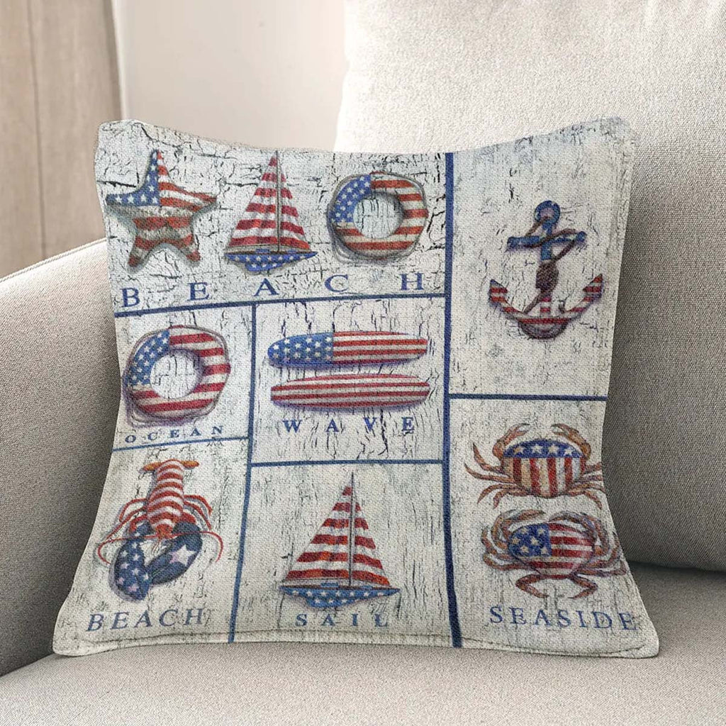 American Pride Beach Pillow