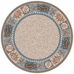 Tidal Life Oasis Rug - 8 Ft. Round