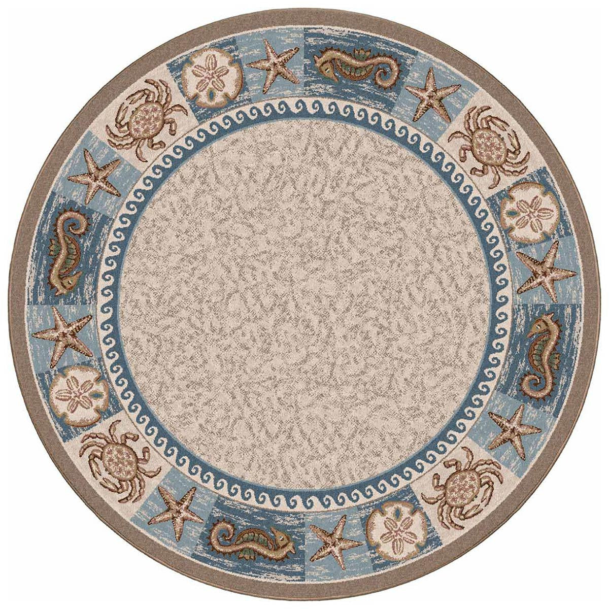 Tidal Life Oasis Rug - 8 Ft. Round