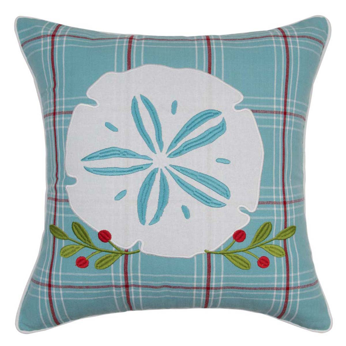 Sand Dollar Seaside Holly Pillow