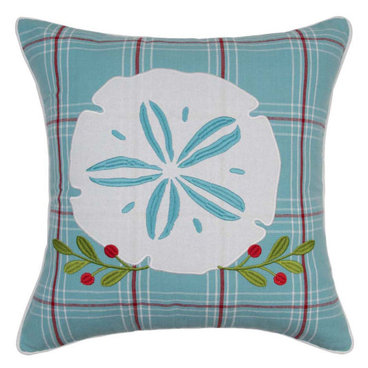 Sand Dollar Seaside Holly Pillow