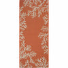 Orange Coral Cluster Rug - 2 x 5