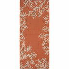 Orange Coral Cluster Rug - 2 x 5