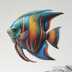 Tropical Fish Wall Art - 12 Inch