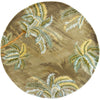 Sparta Moss Palm Trees Rug - 6 Ft Round