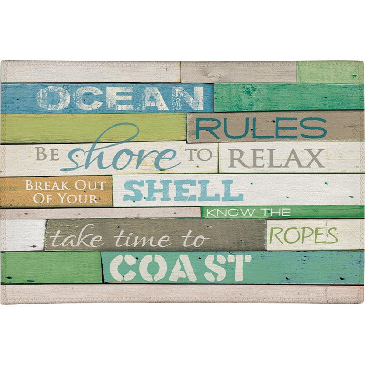 Oceanside Planks Chenille Rug - 4 x 6