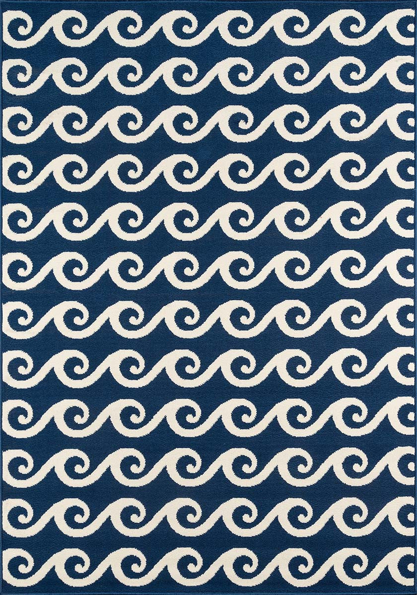 Sea Serenity Navy Indoor/Outdoor Rug - 4 x 6