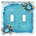 Sea Turtles Double Switch Plate