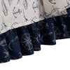 Nautical Navigator Bedskirt - King