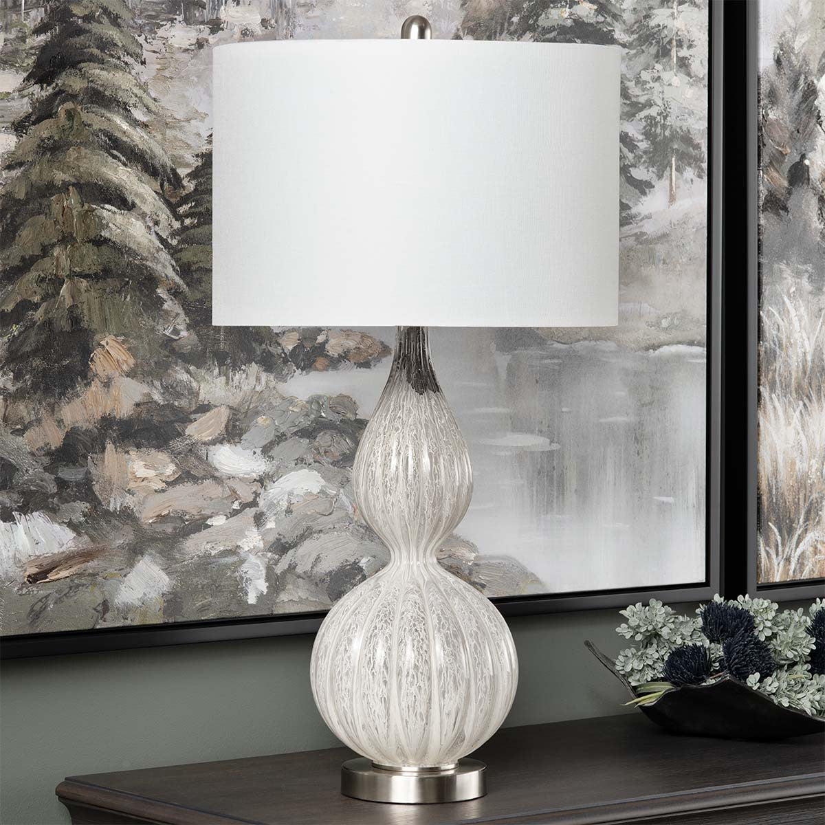 Perfect Waters Ivory Table Lamp - Set of 2