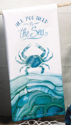 Sea Life Dual Purpose Terry Towel - Crab