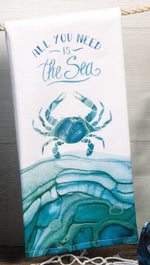 Sea Life Dual Purpose Terry Towel - Crab