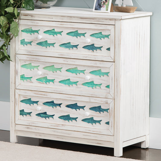 Nautical Bliss White Washed Chest - OUT OF STOCK UNTIL 09/11/2026