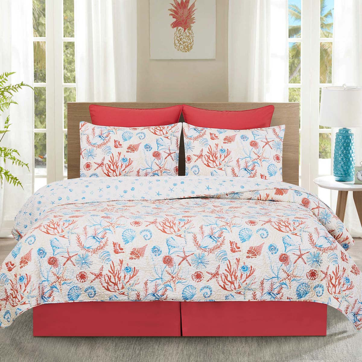 Calm Seas Quilt Set - Full/Queen
