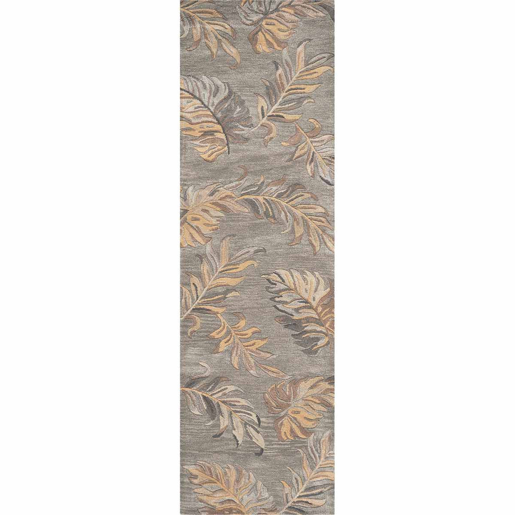 Havana Gray Palms Rug - 2 x 8