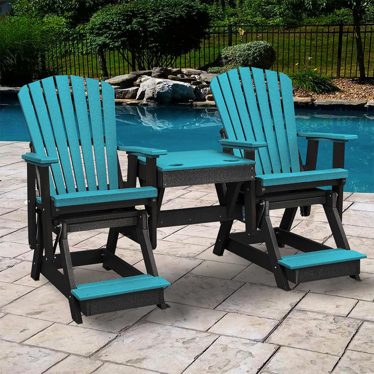 Montego Bay Balcony Gliders with Center Table - OUT OF STOCK UNTIL 07/08/2026