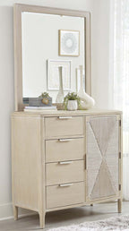 Luminous Reflections Door Chest with Mirror
