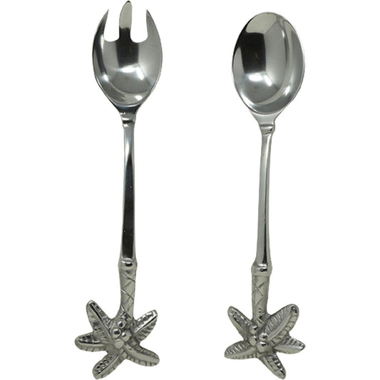 Pewter Palm Tree Spoon Set