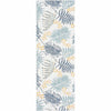 Palm Island Blue & Gold Indoor/Outdoor Rug - 2 x 8