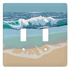 Waves Double Switch Plate