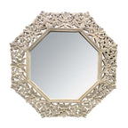 Seaside Floral Whitewashed Mirror
