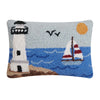 Seaside Lighthouse Hooked Pillow - OUT OF STOCK UNTIL 07/16/2026