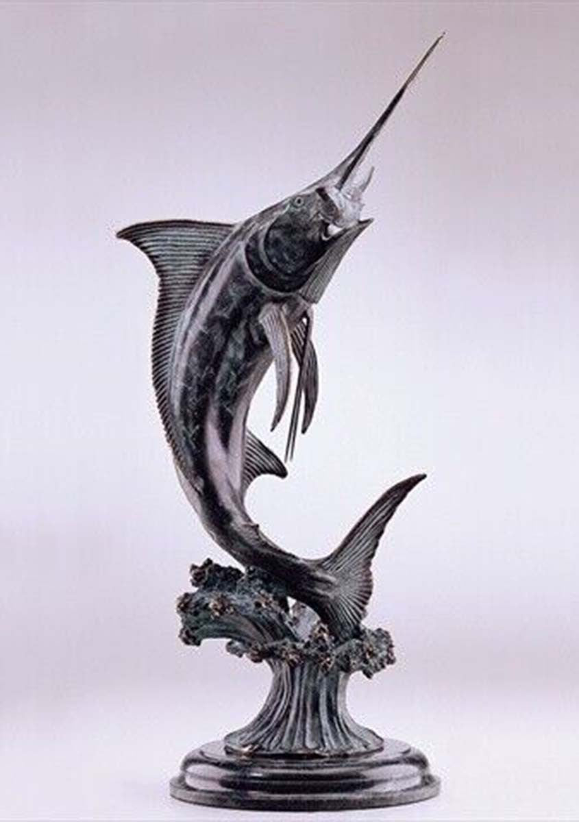 Marlin Splash Sculpture
